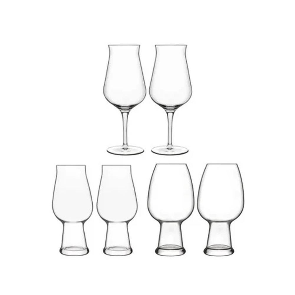 Luigi Bormioli Birrateque Mixed Beer Glass Set Pack Buy Online At