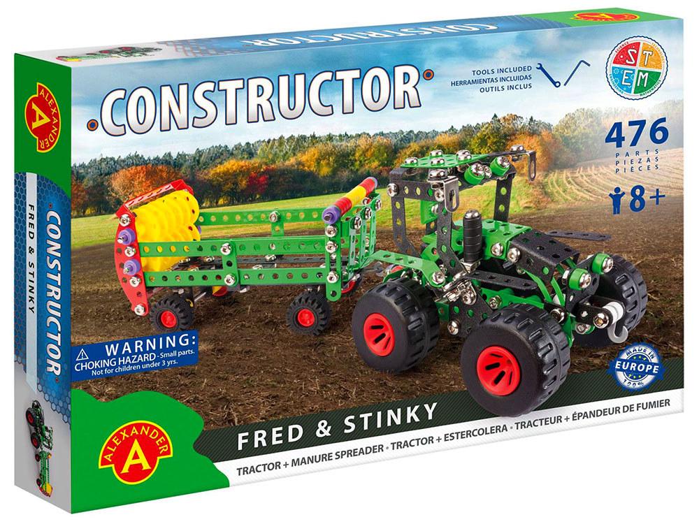 Alexander Toys Constructor Fred Stinky Tractor Set Model Toy 476