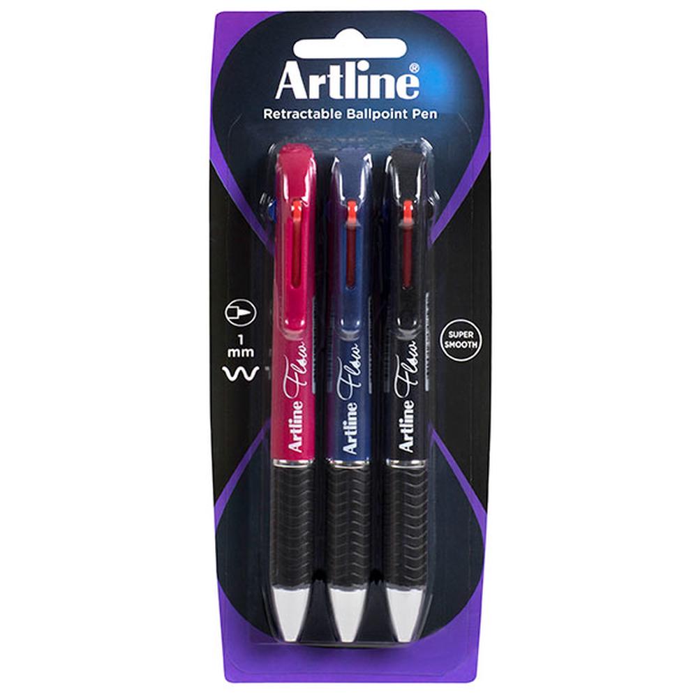 Artline Retractable Ballpoint Pen Pack Of 3 Buy Online At The Nile