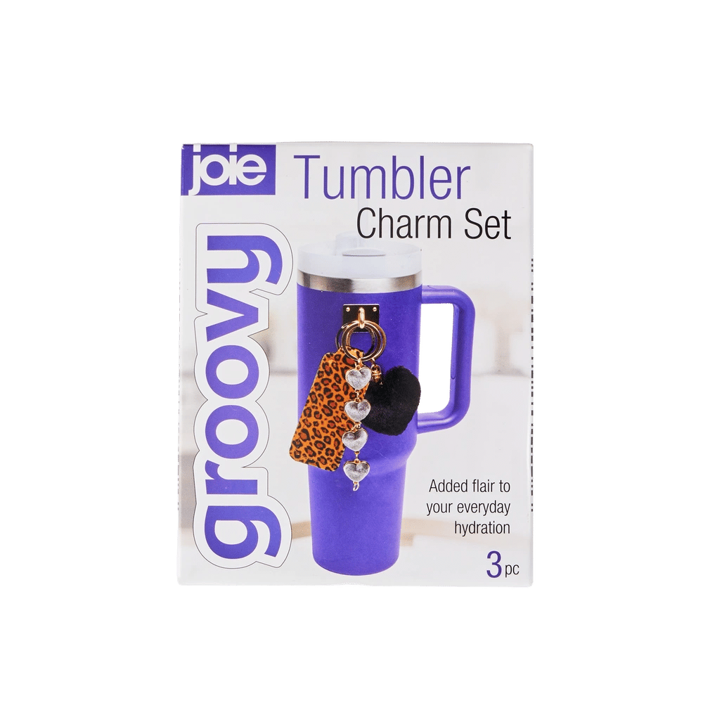 Joie Groovy Tumbler Charm Set, 3 Piece (Red/yellow/green/white/blue) - 15x10x2.5cm by Joie - ISBN: 0067742972941