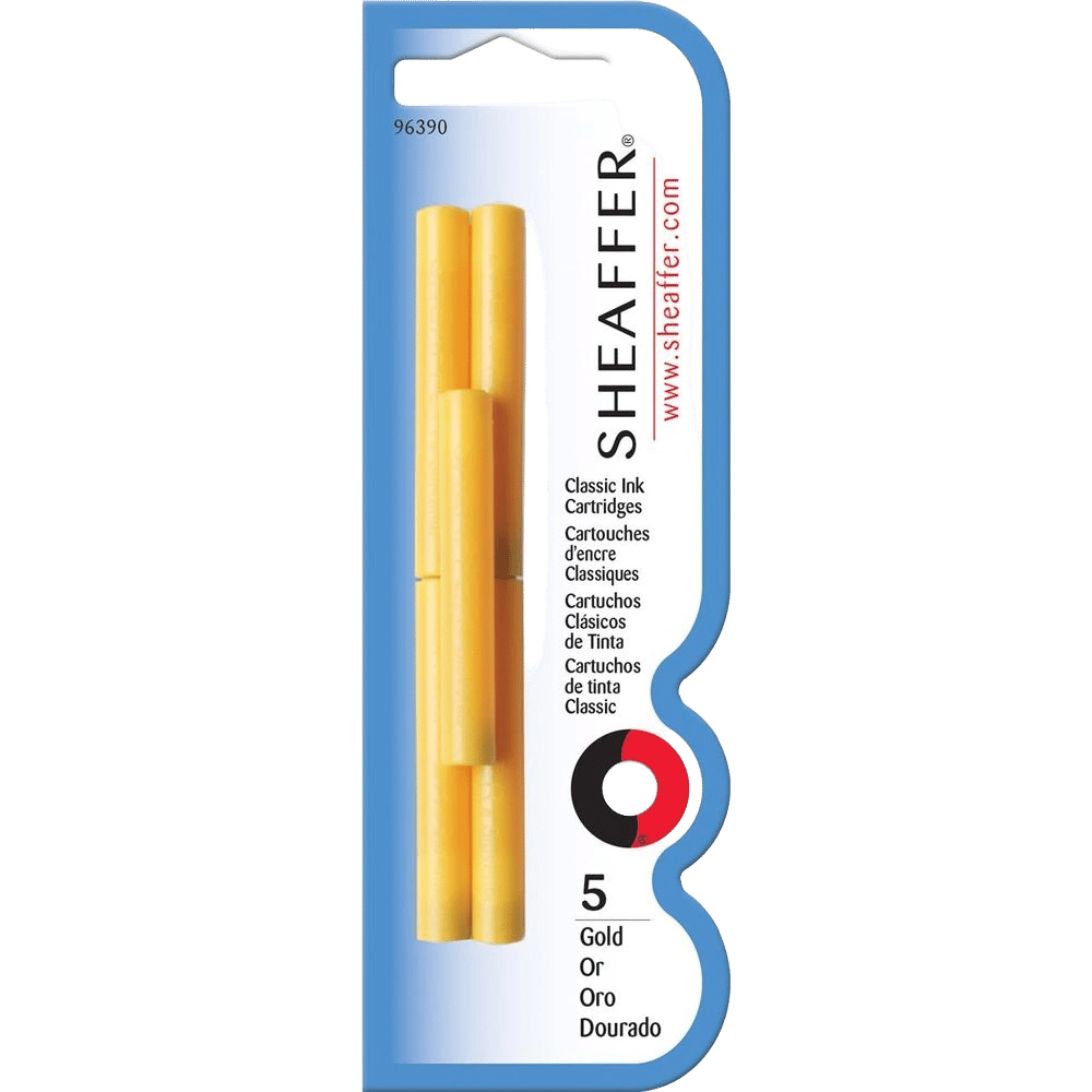 Sheaffer Skrip Ink Fountain Pen Cartridge, Pack of 5 (Gold) by Sheaffer - ISBN: 0074040963908