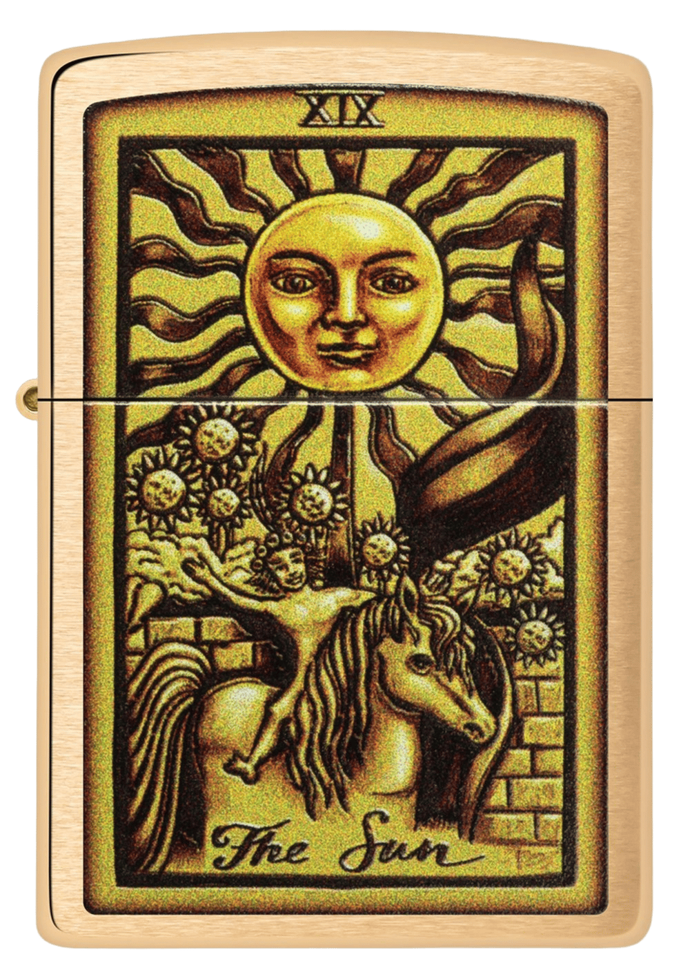 Zippo Tarot Card Brush Brass Lighter by Zippo - ISBN: 0191693756111