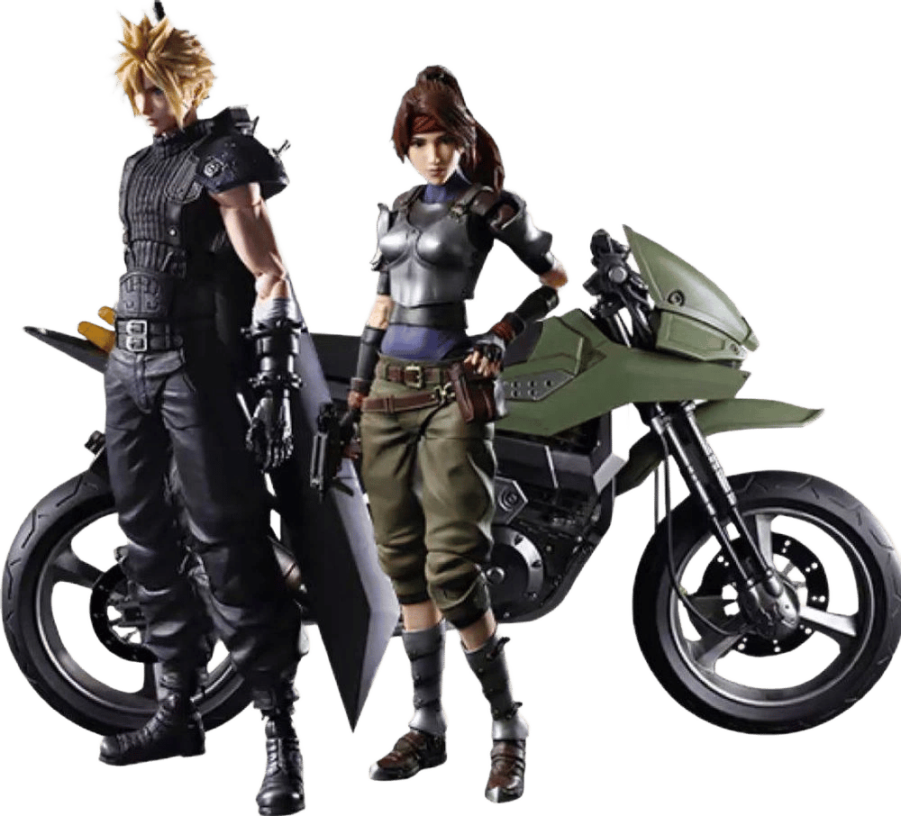 Square Enix Final Fantasy VII - Jessie, Cloud & Motorcycle Play Arts Action Figure by Square Enix - ISBN: 0662248836829