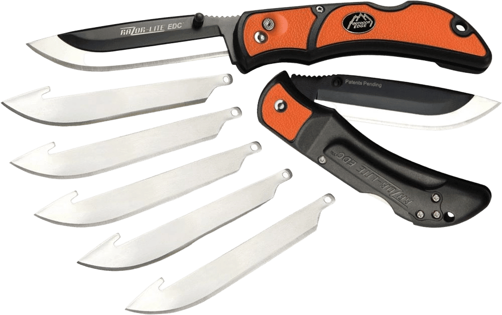 Outdoor Edge Razorlite EDC Razor Blade Knife (Orange) - 3.5 Inch by Outdoor Edge - ISBN: 0743404301518