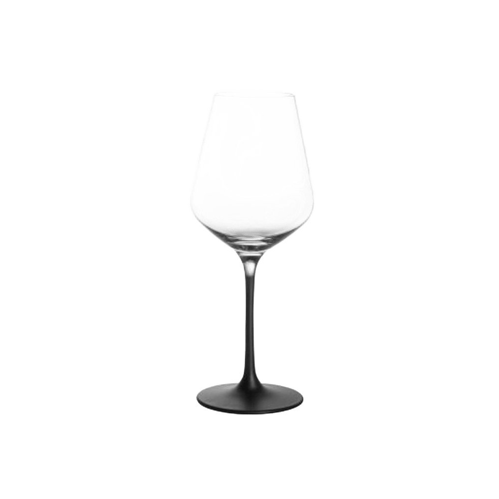 Villeroy & Boch Manufacture Rock White Wine Goblet Set, 4 Pieces (Clear/Black) by Villeroy & Boch - ISBN: 4003686402812