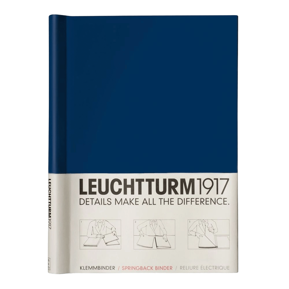 Leuchtturm1917 Springback Binder Peka, 150 Pages (Navy) - A4 by Leuchtturm1917 - ISBN: 4004117279867