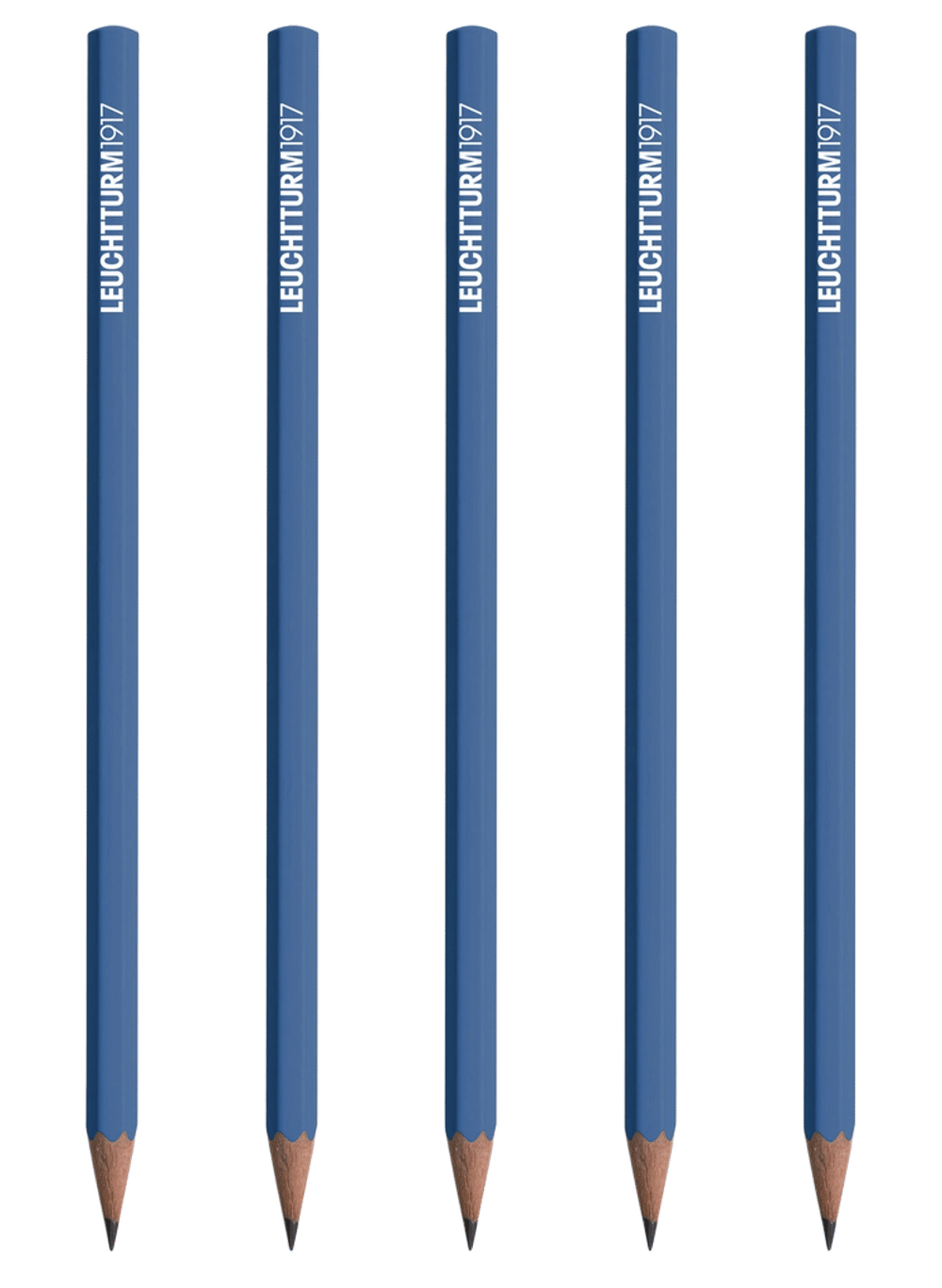 Leuchtturm1917 Pencils HB, Pack of 5 (Denim) - 18cm by Leuchtturm1917 - ISBN: 4004117575464