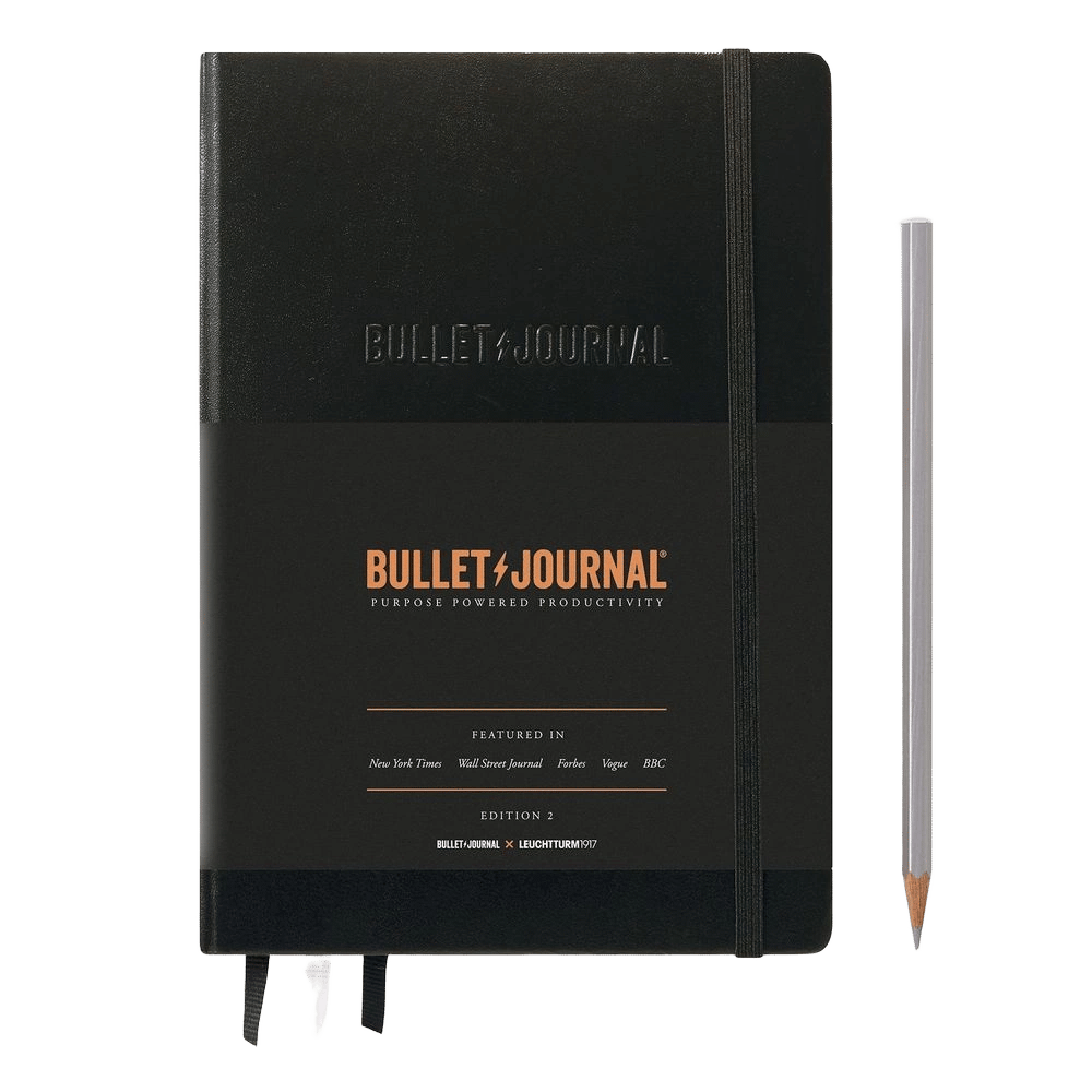 Leuchtturm1917 Bullet Journal Edition 2 Medium (A5), 120g/m_ paper, 206 p, Black by Leuchtturm1917 - ISBN: 4004117589560