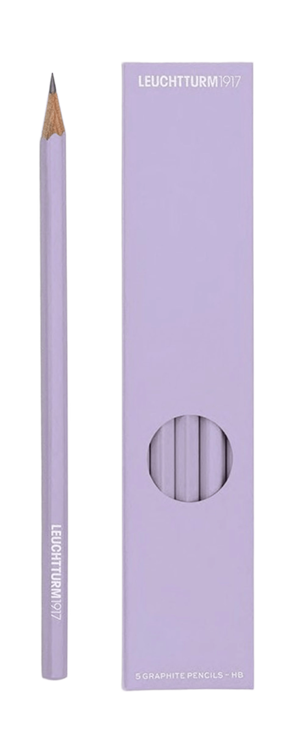 Leuchtturm1917 Pencils HB, Pack of 5 (Lilac) - 18cm by Leuchtturm1917 - ISBN: 4004117609695