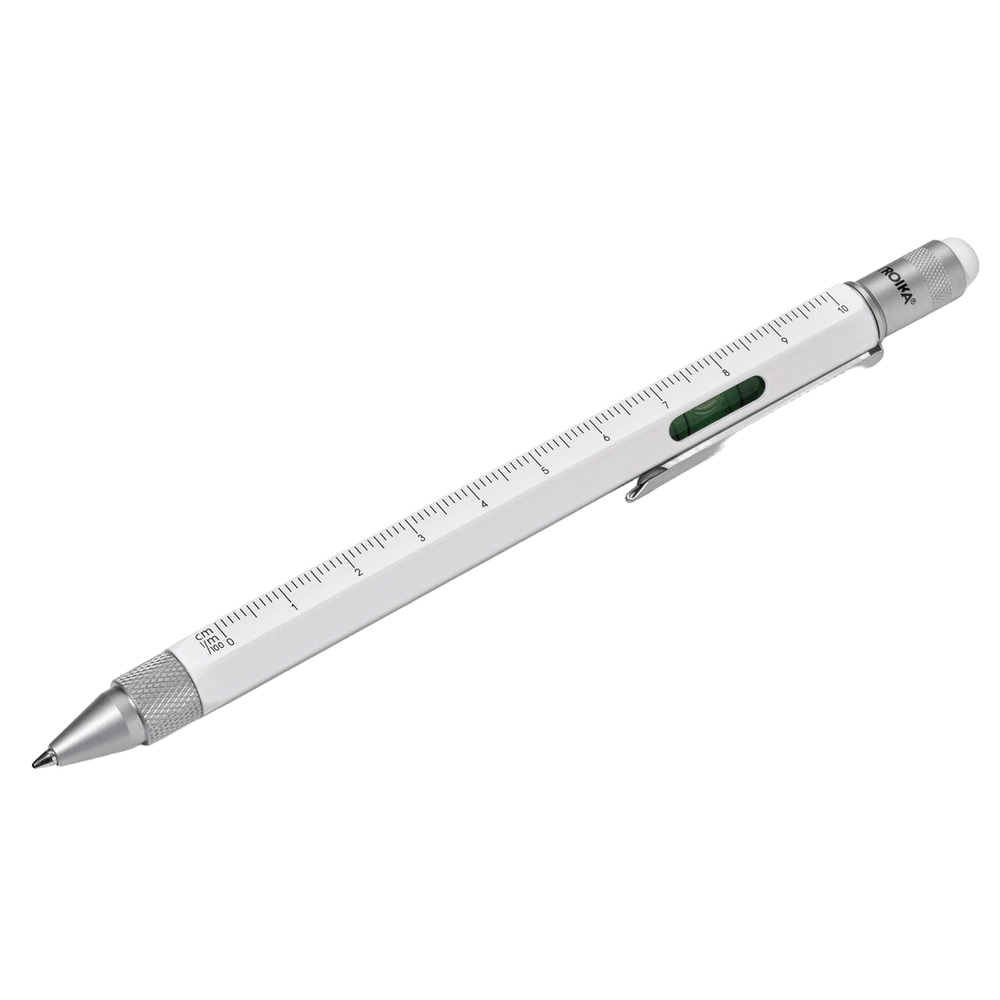 Construction Ballpoint Pen (White/Silver) - ISBN: 4024024160645
