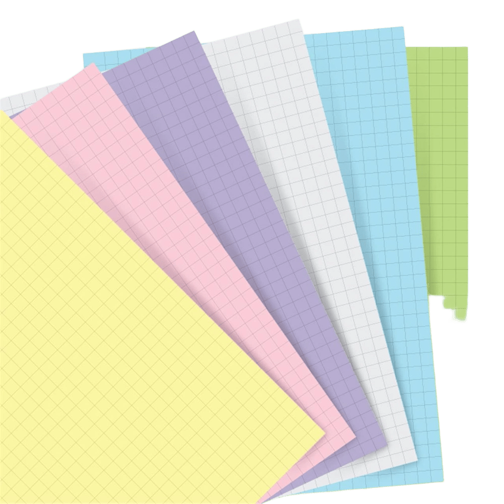 Filofax Personal Pastel Refill Squared, 60 Pack by Filofax - ISBN: 5015142278021