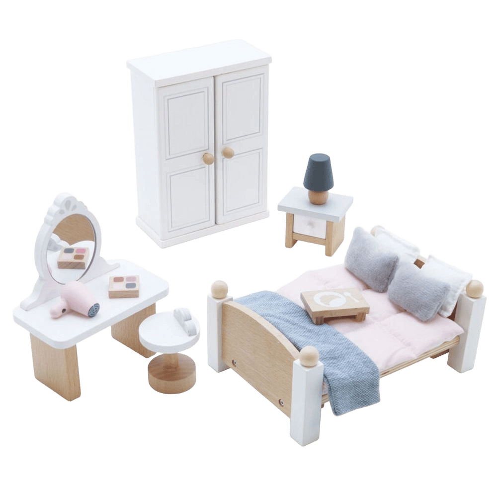 Le Toy Van Wooden Dolls House Master Bedroom, 19 Pieces by Le Toy Van - ISBN: 5060023410571