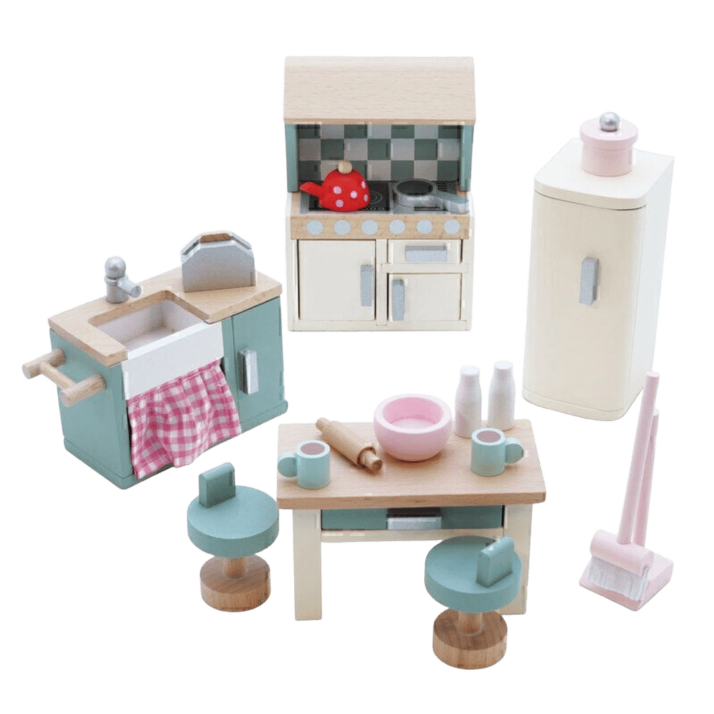 Le Toy Van Wooden Dolls House Kitchen, 20 Pieces by Le Toy Van - ISBN: 5060023410595