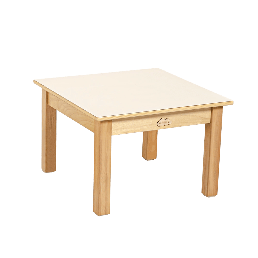 Jooyes Kids Birch and White Square Table - H58cm by Jooyes - ISBN: 5410458057450