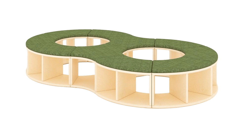 Jooyes Puzzle Double Circle Seating Bench by Jooyes - ISBN: 5410458057757