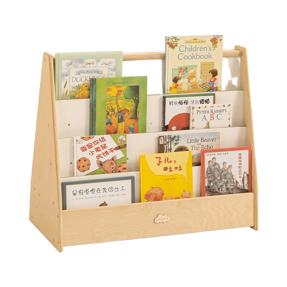 Jooyes Kids 4-Tier Wooden Display Bookcase with White Board and Storage by Jooyes - ISBN: 6970376930628