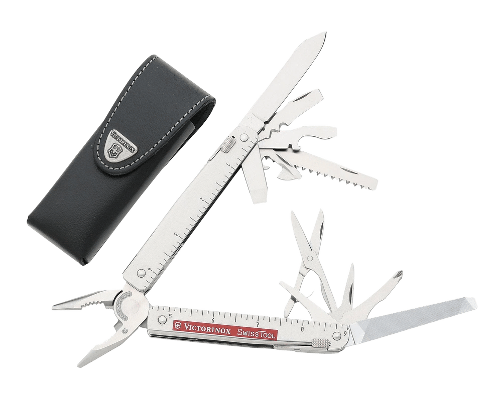 Victorinox Swisstool X Multi Tool With Leather Pouch by Victorinox - ISBN: 7611160301789