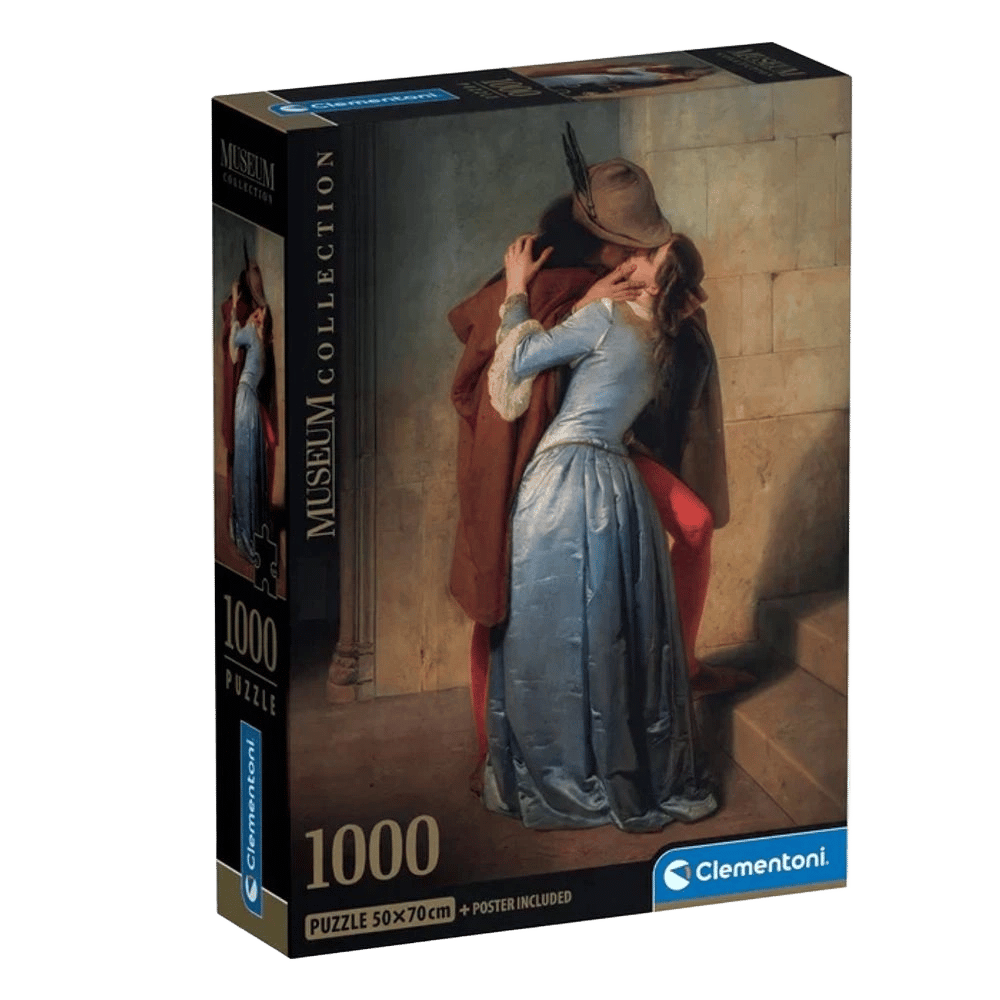Clementoni The Kiss-Hayez, Museum Compact Jigsaw Puzzle, 1000pcs by Clementoni - ISBN: 8005125370641