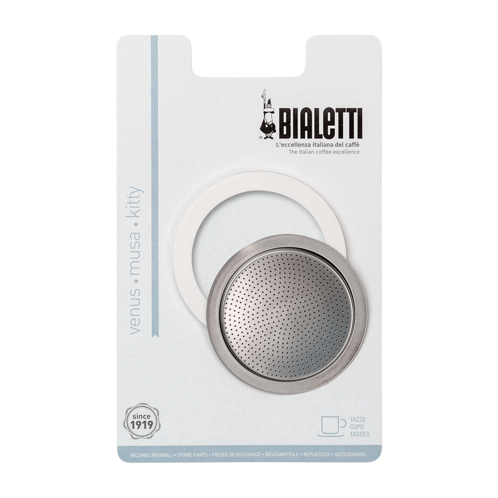 Bialetti Ring & Filter Pack for (Venus, Musa, Kitty), 4 Cups by Bialetti - ISBN: 8006363034401
