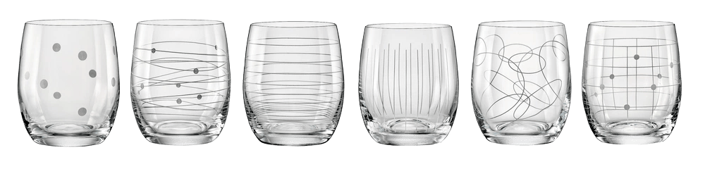 Bohemia Crystal Elements Old Fashion Glass, Set of 6 - 300mL by Bohemia Crystal - ISBN: 8593401842543