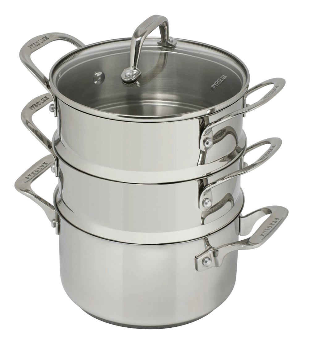 Pyrolux Pyrosteel 3-Tier Steamer Set - 18cm by Pyrolux - ISBN: 9313803119741