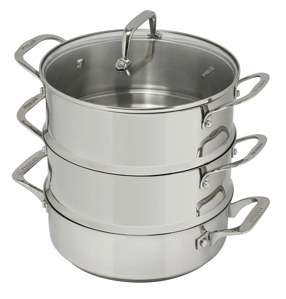 Pyrolux Pyrosteel 3-Tier Steamer Set - 24cm by Pyrolux - ISBN: 9313803119758