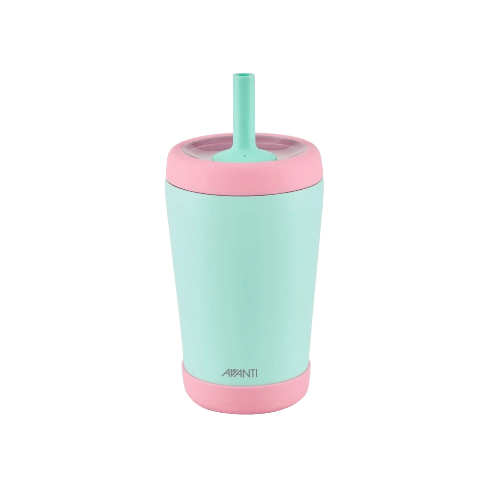 Avanti YumYum Insulated Tumbler with Silicone Straw and Bumper (Blue/Pink) - 350mL by Avanti - ISBN: 9313803145115