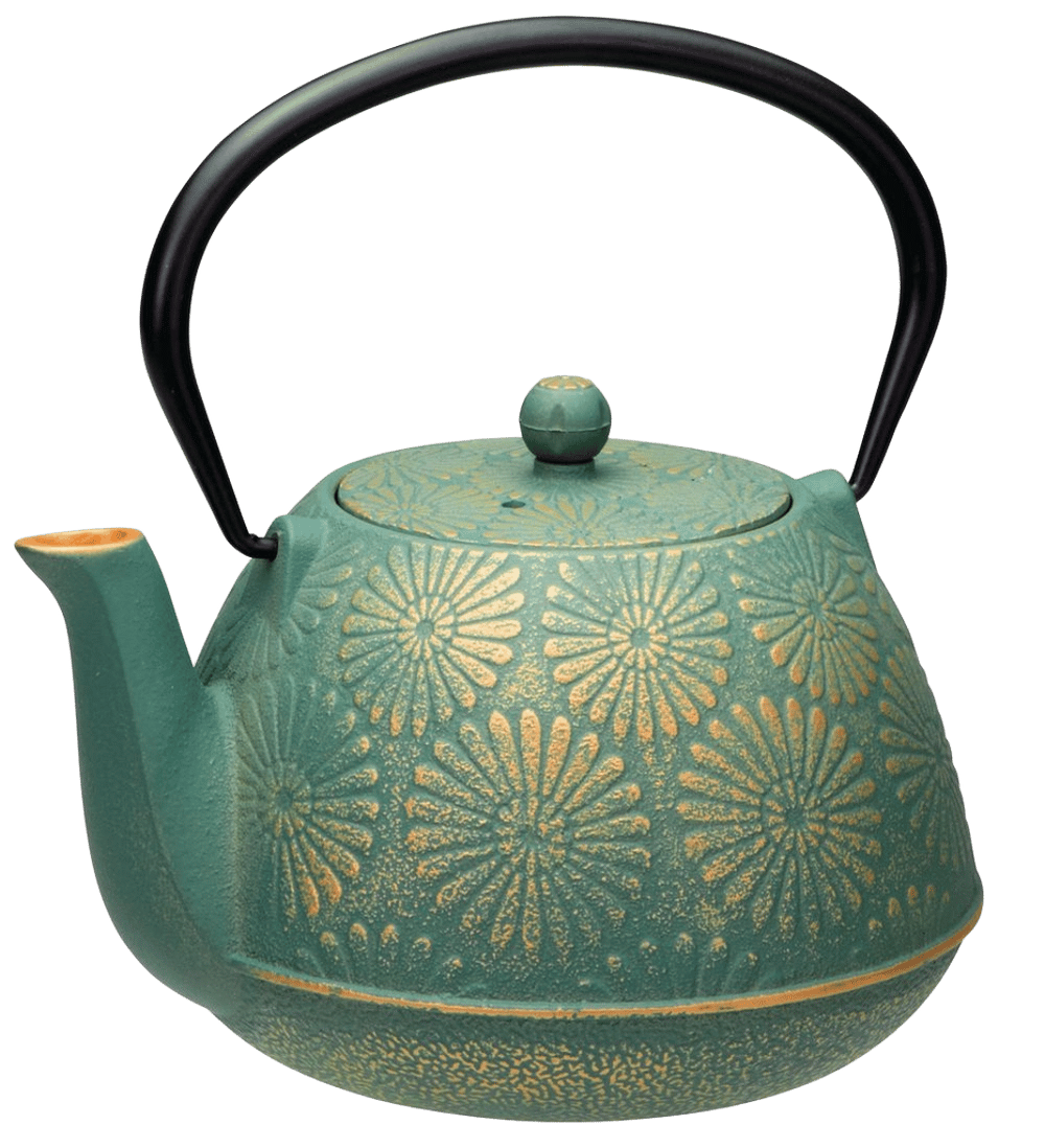 Avanti Daisy Cast Iron Teapot (Teal/Gold) - 1.2 Litre by Avanti - ISBN: 9313803151871