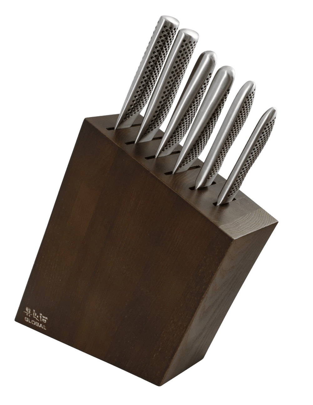 Global Kyoto Knife Block Set (Stained Ash) by Global - ISBN: 9313803796546