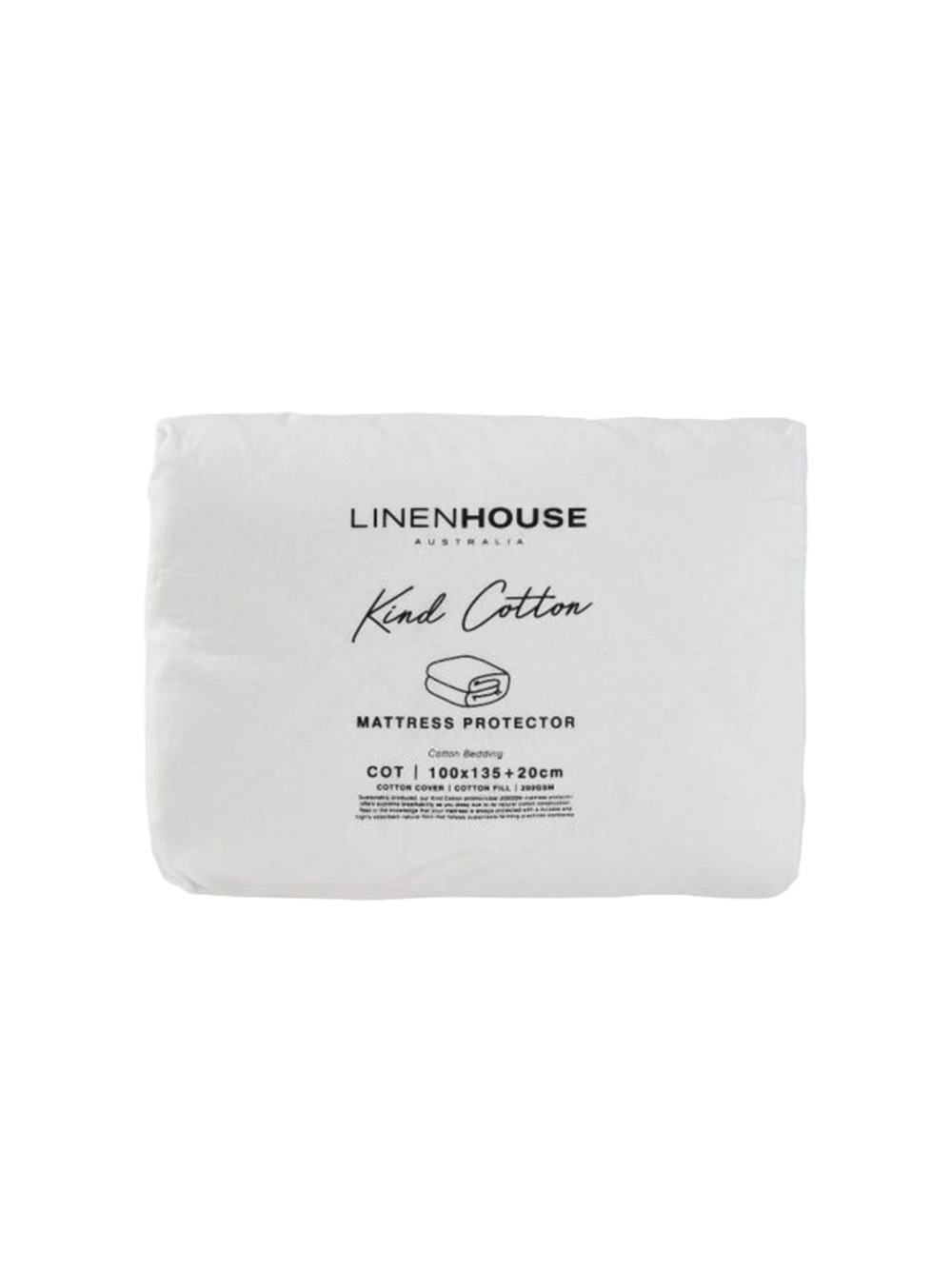 Linen House Kind Cotton Cot Mattress Protector by Linen House - ISBN: 9317146438910
