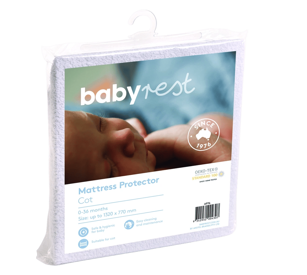 Babyrest Waterproof Cot Mattress Protector - 1310 x 760 x 10mm by Babyrest - ISBN: 9342932002099