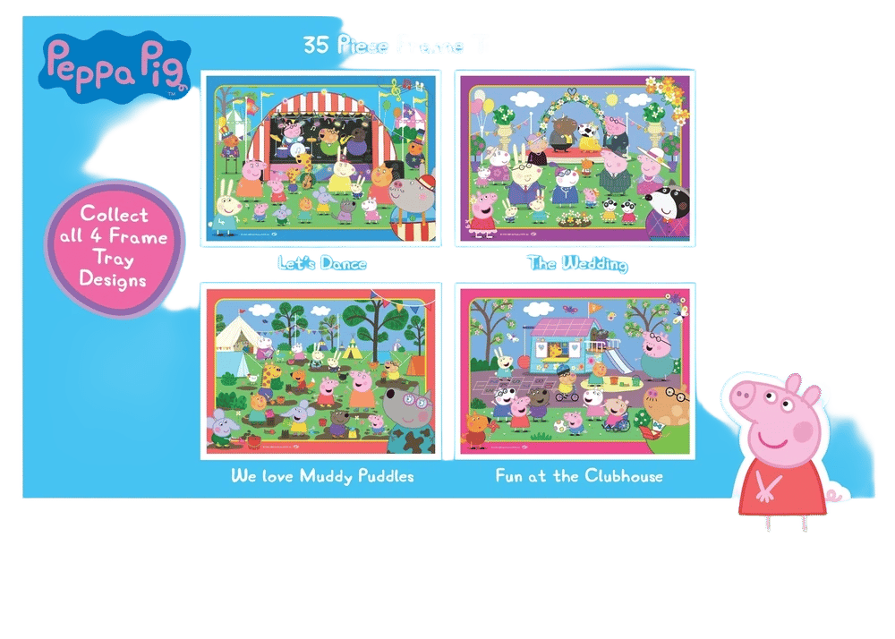 Holdson Peppa Pig Series Frame Tray Puzzles, Set of 4 (35 Piece) by Holdson - ISBN: 9414131600373