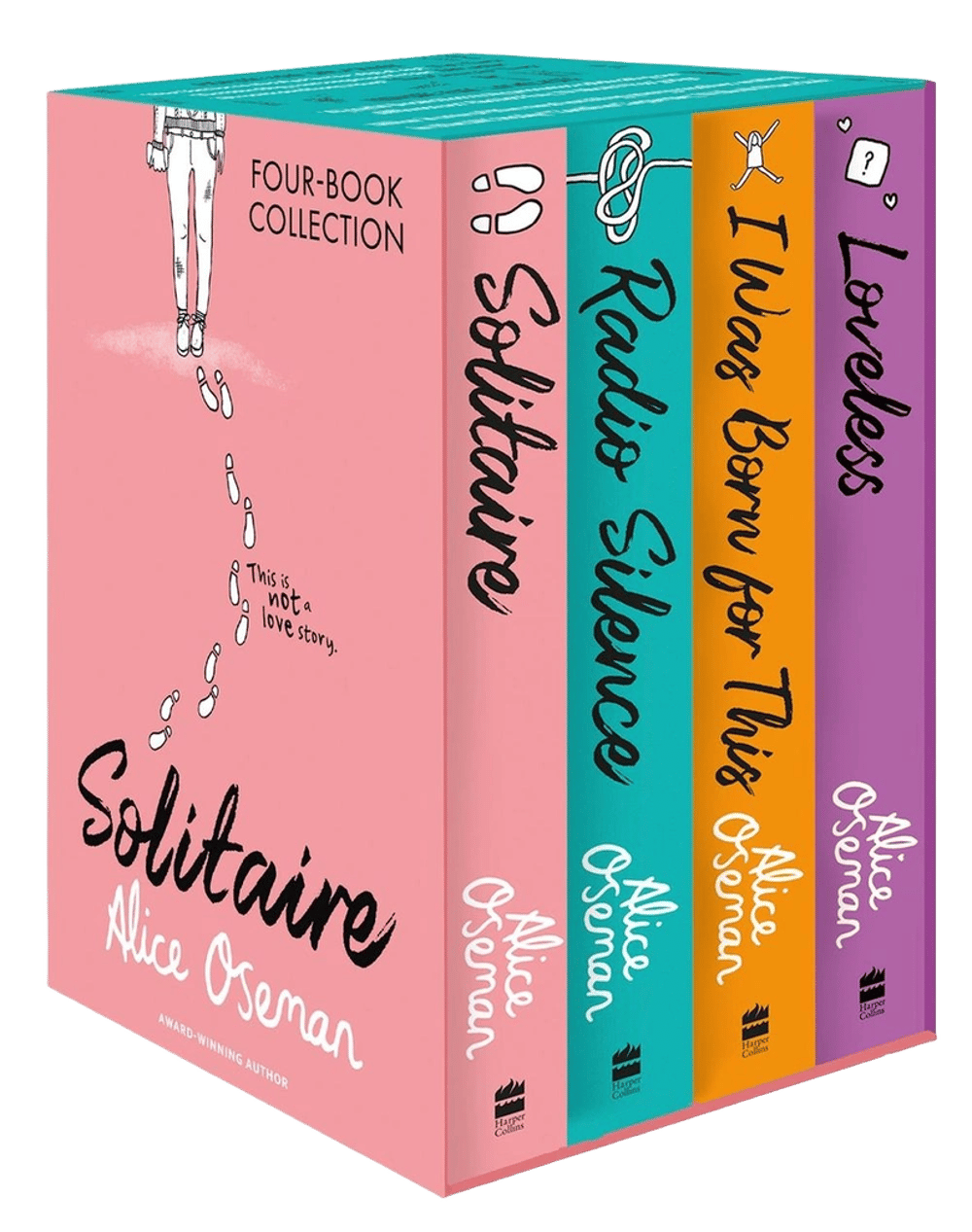 Alice Oseman Four-Book Collection Box Set (Solitaire, Radio Silence, I Was Born For This, Loveless) by Alice Oseman - ISBN: 9780008507992