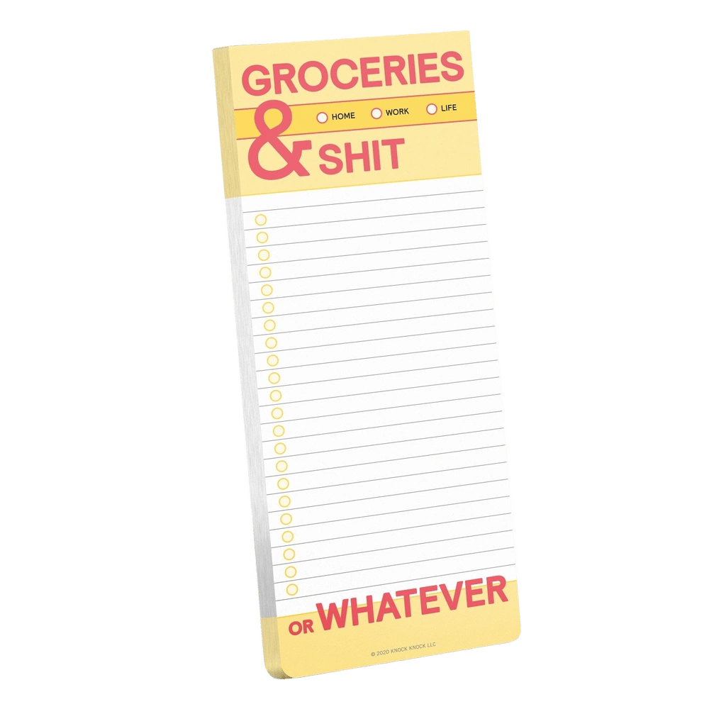 Knock Knock Groceries And Shit Make-A-List Pads by Knock Knock - ISBN: 9781683493075