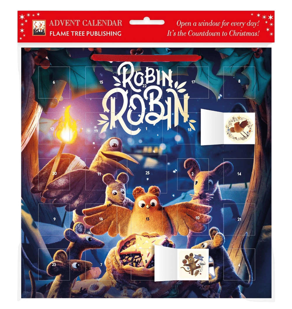 Flame Tree Studio Aardman: Robin Robin Advent Calendar (with stickers) by Flame Tree Studio - ISBN: 9781804170908