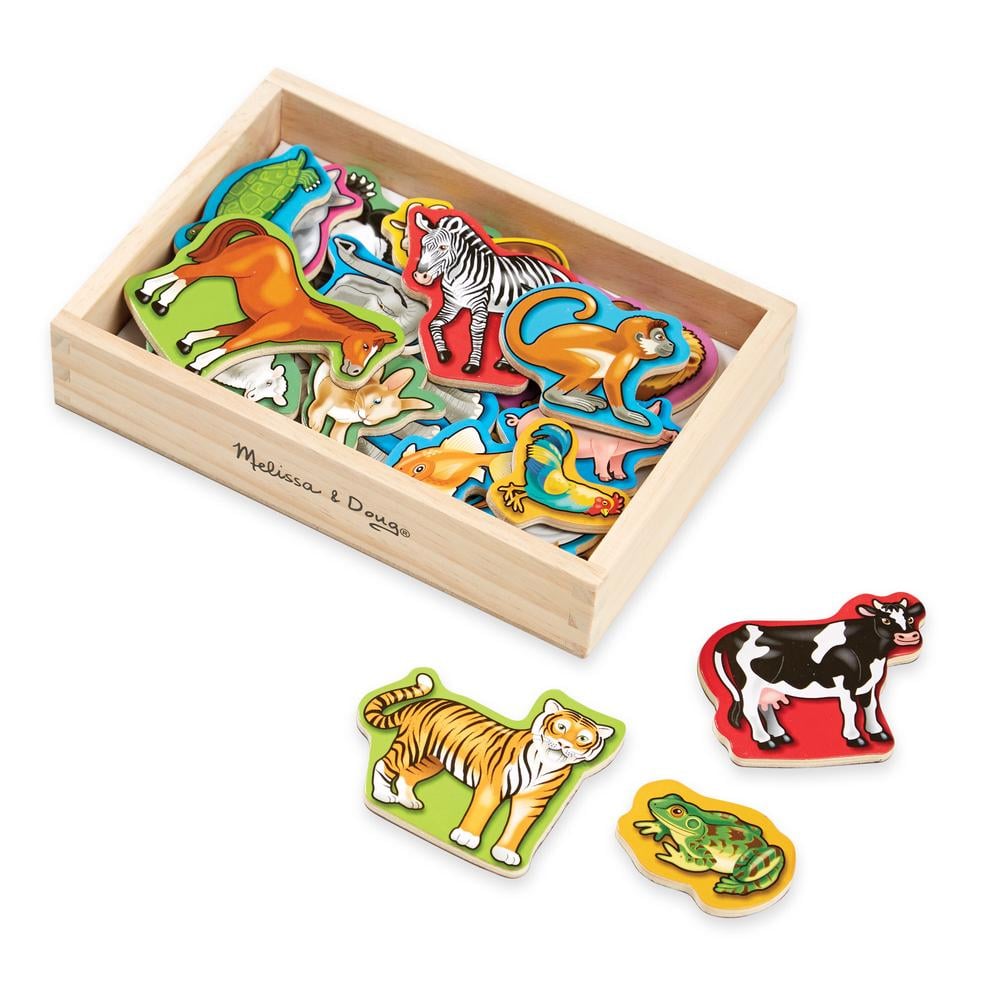 Wooden Animal Magnets in a Box, 20's, 0000772004756