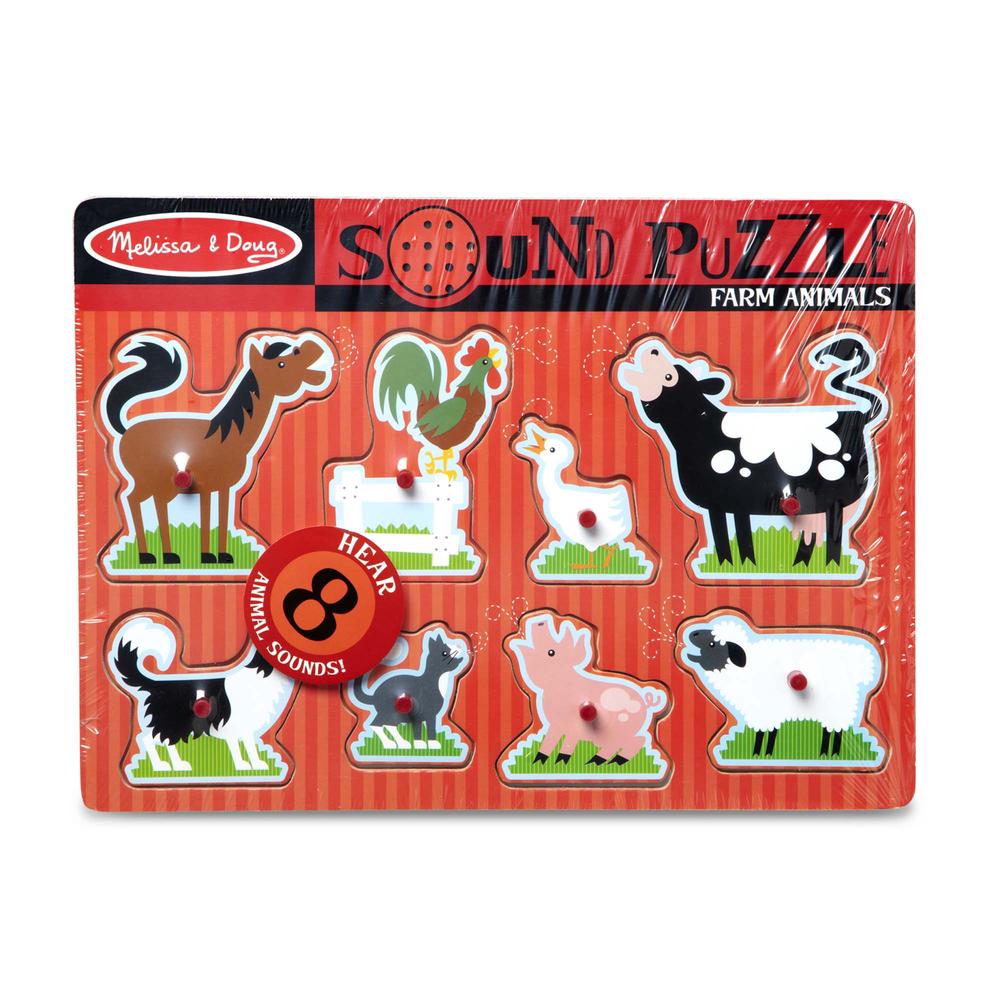 Farm Animals Sound Jigsaw Puzzle, 8 Piece, 0000772007269
