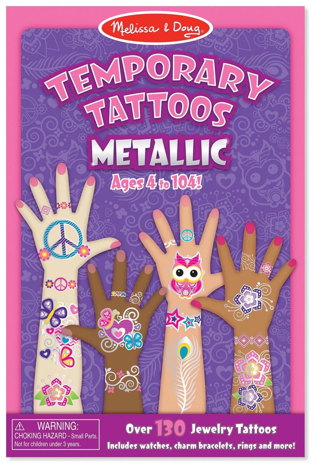 Melissa & Doug Metallic Temporary Tattoos Buy online at The Nile