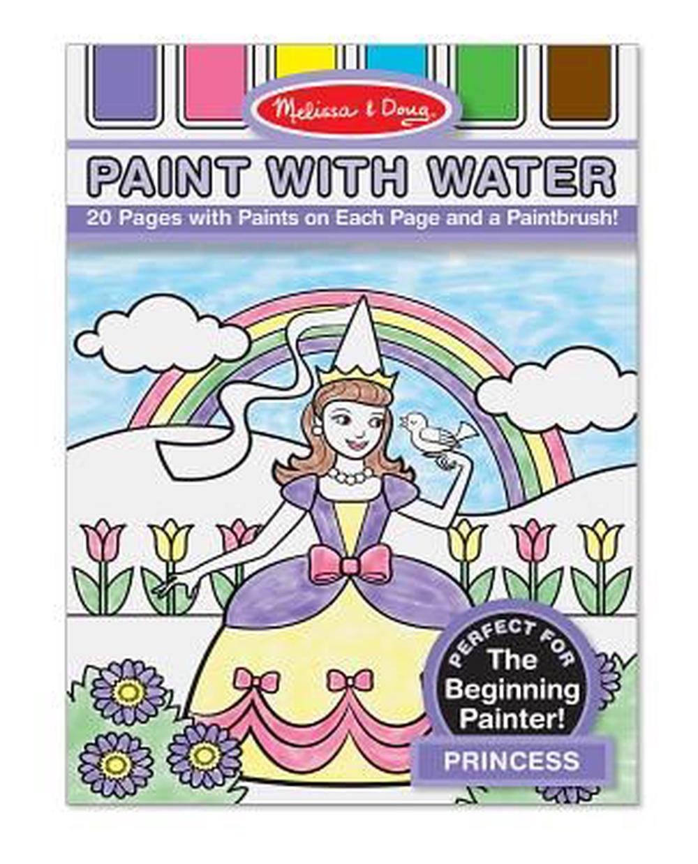 Melissa & Doug Paint With Water - Princess, 0000772041669