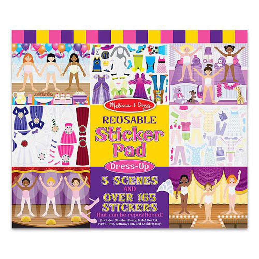Melissa & Doug Reusable Sticker Pad Dress-Up, 0000772041980