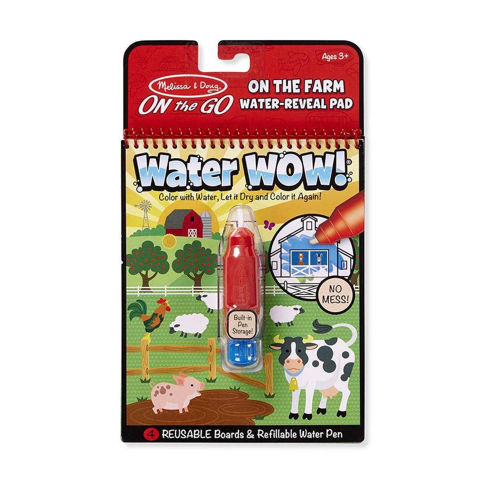 Melissa And Doug On The Go Water Wow Farm Reveal Pad NEW Craft Set