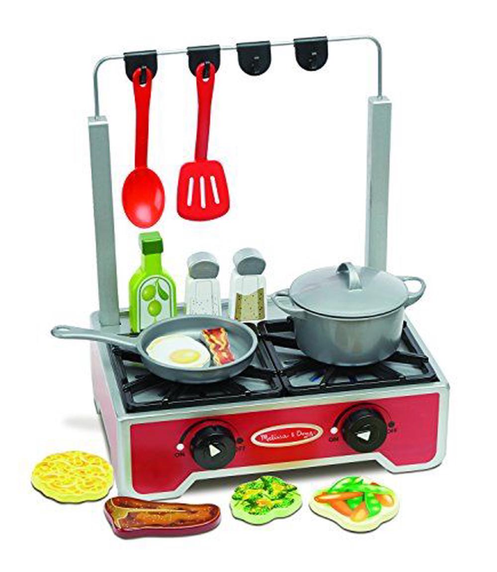 melissa and doug deluxe wooden cooktop set