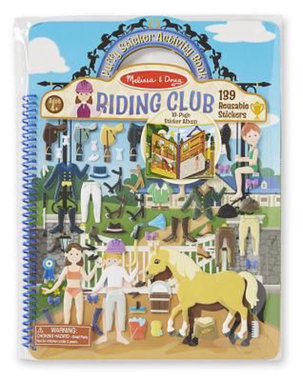 Puffy Sticker Activity Book - Riding Club, 0000772094108