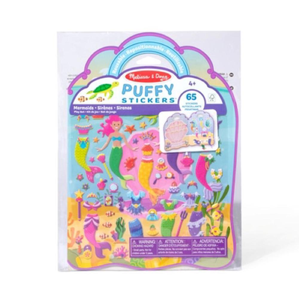 Reusable Puffy Sticker Play Set - Mermaid, 0000772094139