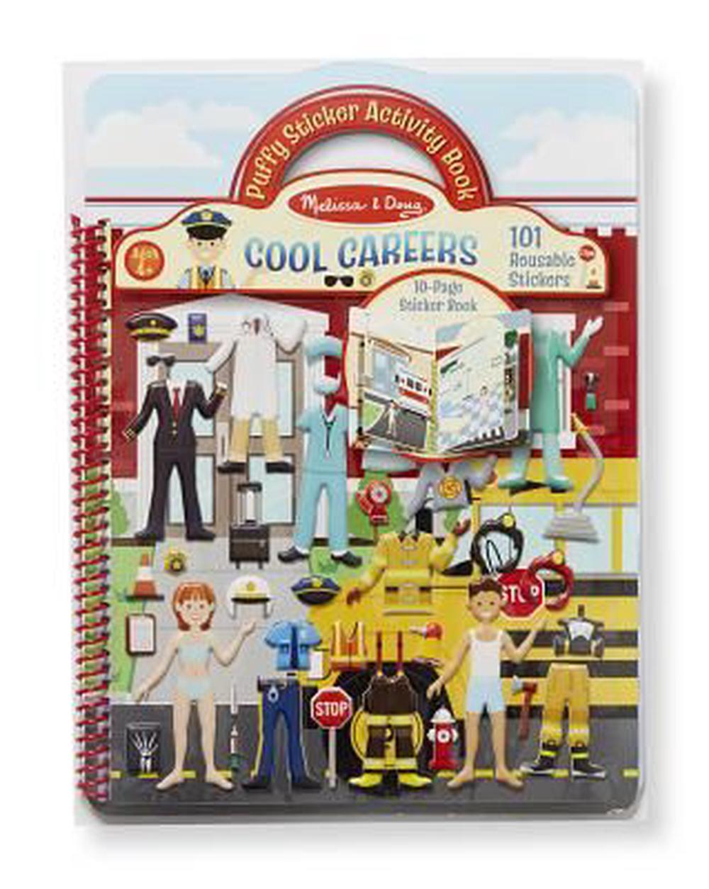 Reusable Puffy Sticker Activity Book - Cool Careers, 0000772094269
