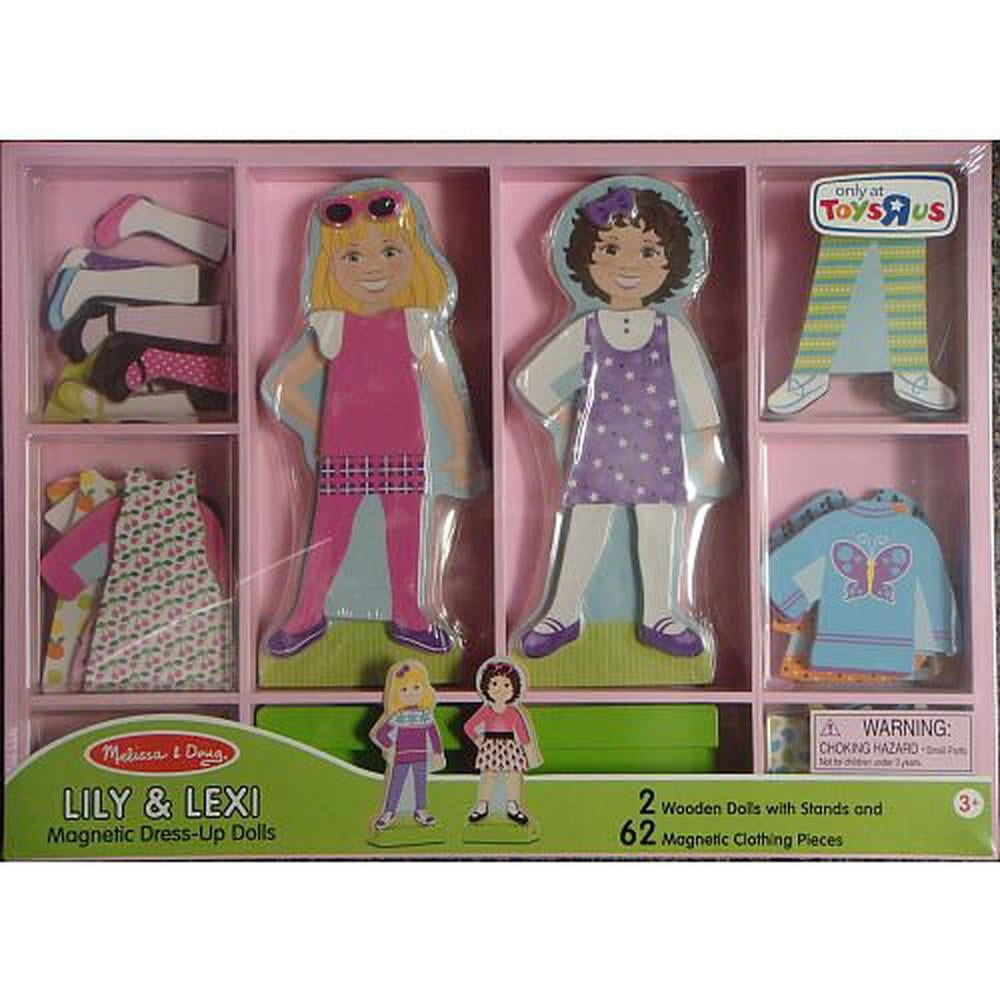 melissa and doug wooden magnetic dolls