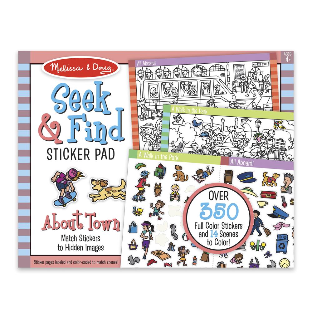 Seek & Find Sticker Pad (Around Town), 0000772301503