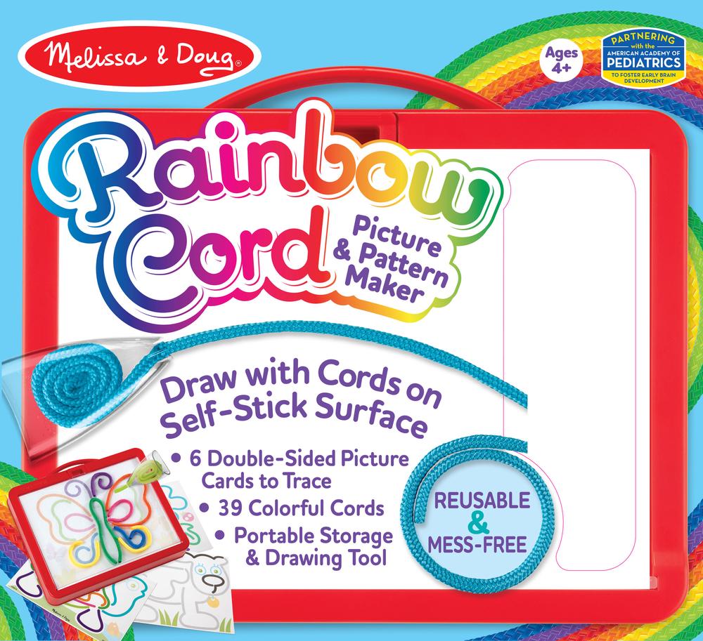 Melissa & Doug Rainbow Cord & Picture Pattern Maker, 0000772306195