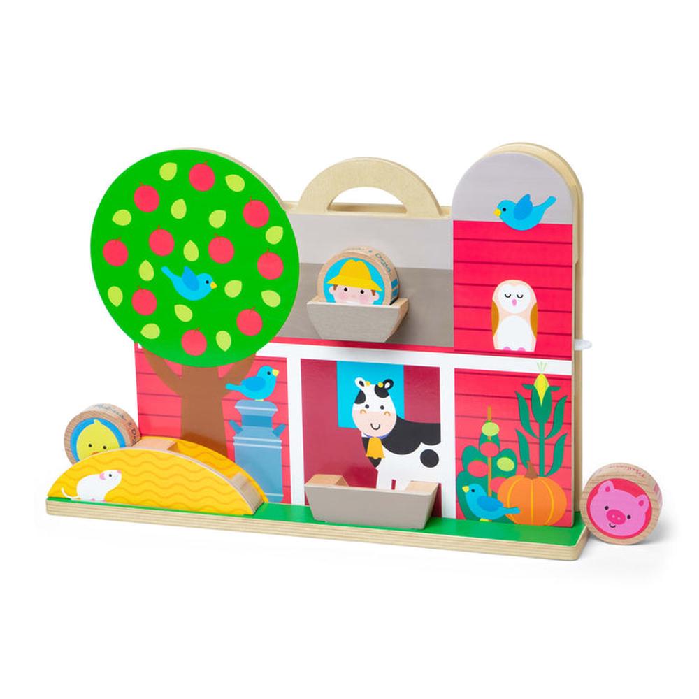Melissa & Doug Go Tots Barnyard Tumble Playset, 0000772307406