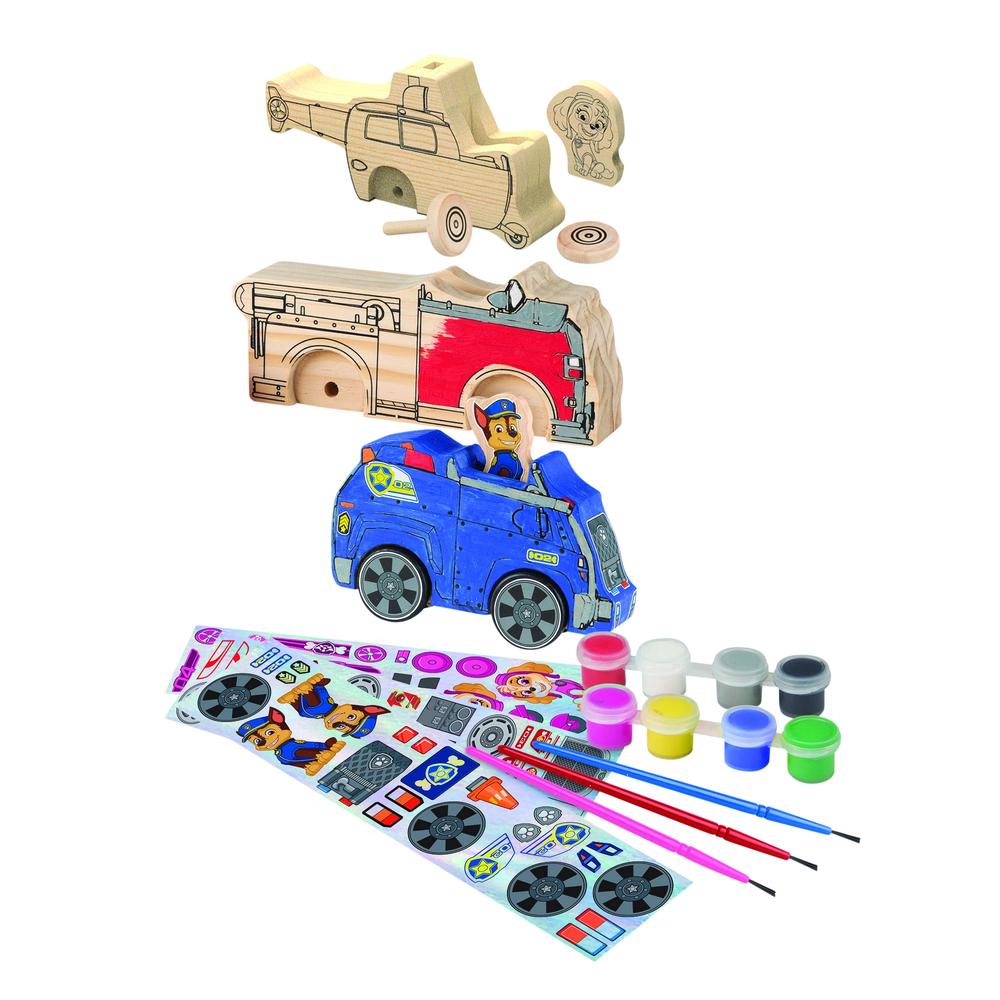 Paw Patrol - Dyo Wooden Vehicles Craft Kit, 0000772332668
